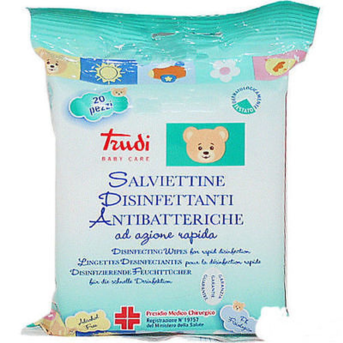 Salviettine Igienizzanti Disinfettanti Trudi NUOVE - Presidio Medico Chirurgico