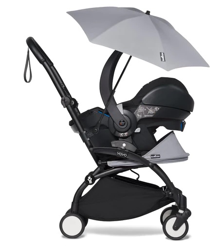 Ombrellino NUOVO Parasole Per Trio E Passeggino Con Attacco Universale E Protezione Raggi