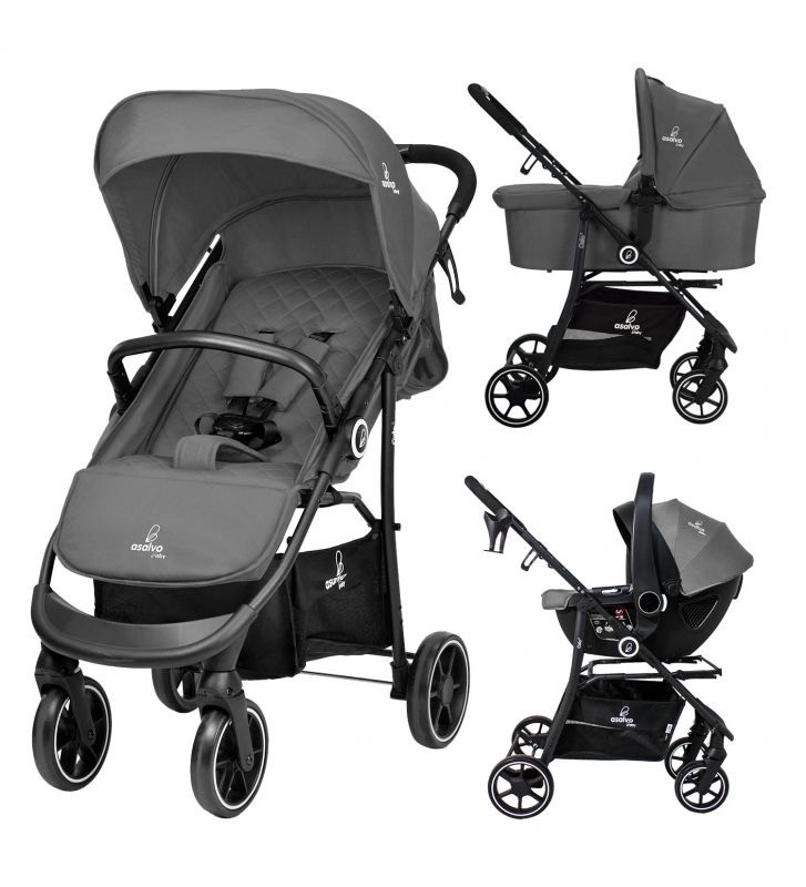NUOVO Trio Passeggino, Ovetto Seggiolino Auto (R129 I-size) E Navicella - Telaio Leggero E