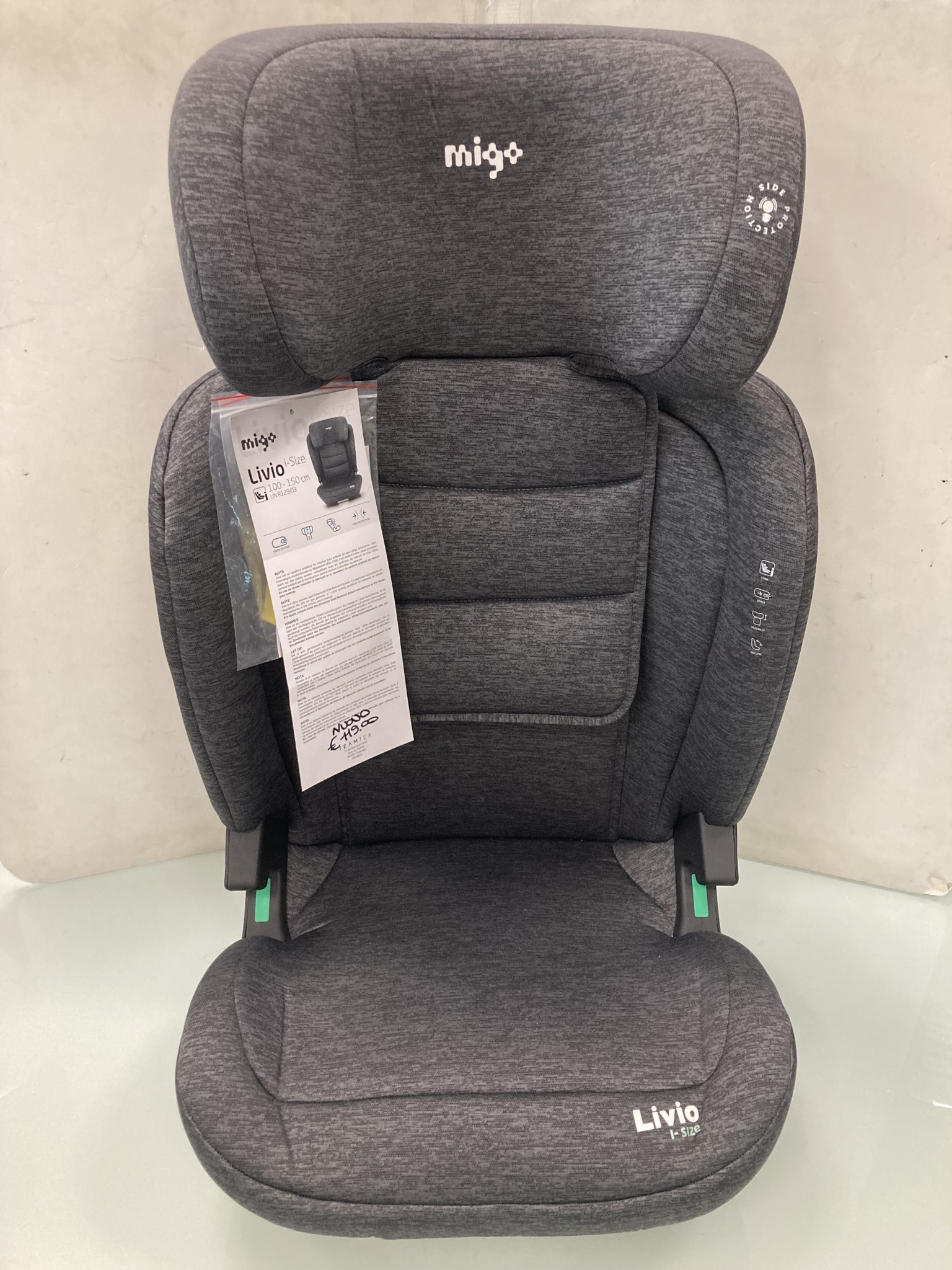 Seggiolino Auto NUOVO Omologato 100-150 Cm Con Attacco ISOFIX I-size