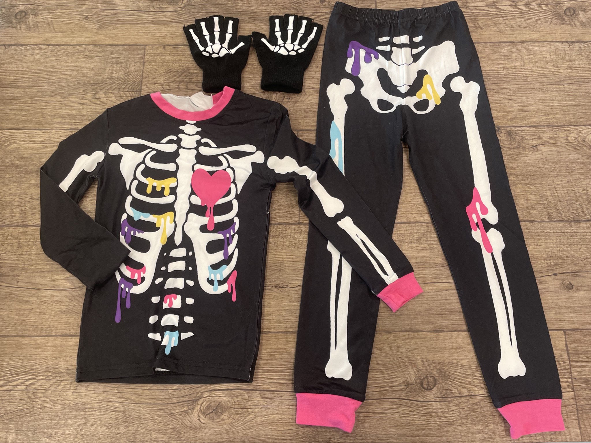 Travestimento Scheletro Halloween Anni 6-7