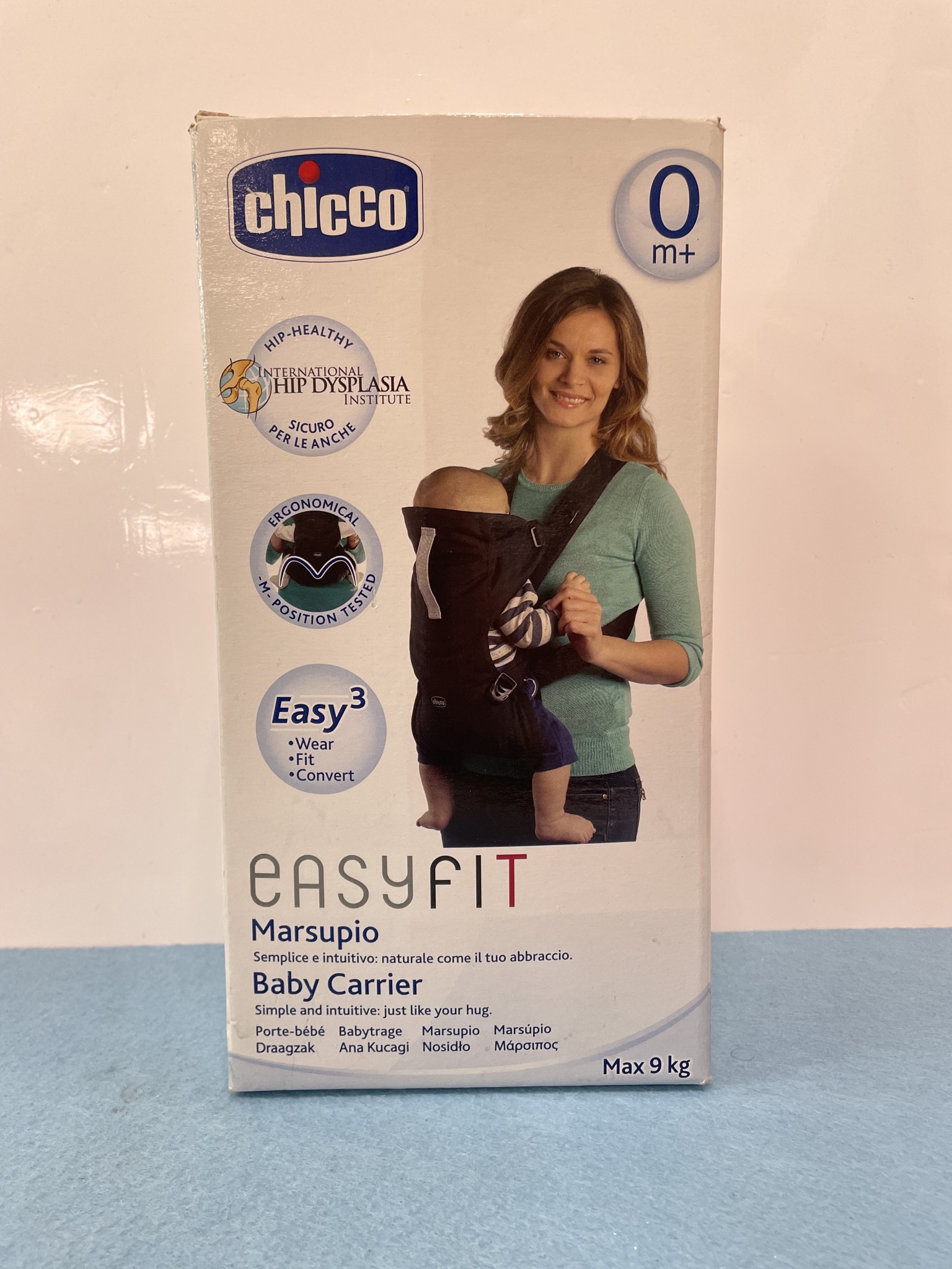 Marsupio Porta  Bimbi Chicco Easyfit Ergonomico Max 9kg Nero