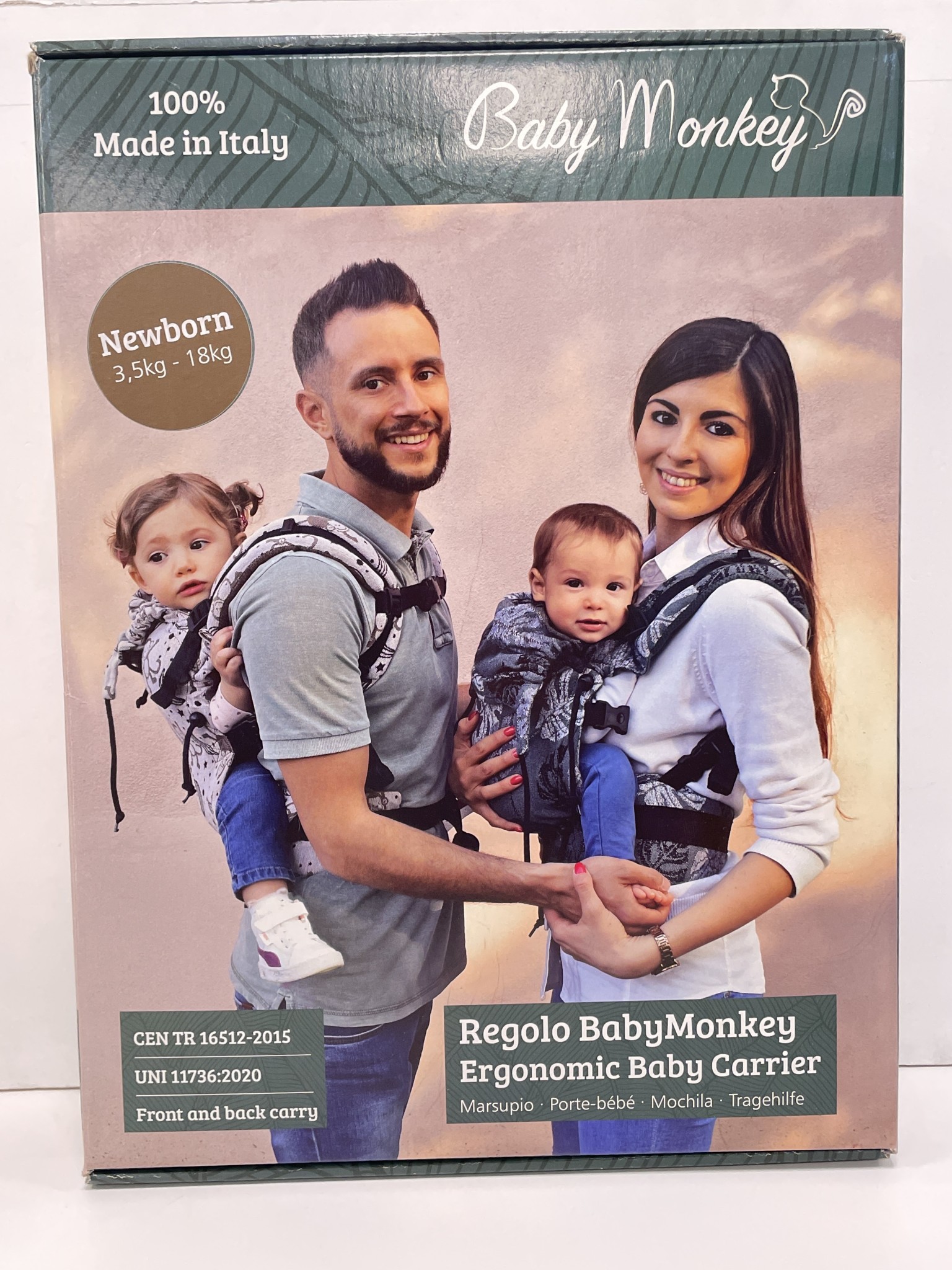 Marsupio Baby Monkey Max 18 Kg Da Usare Anche Dietro Come Zaino (pagato €155.00)