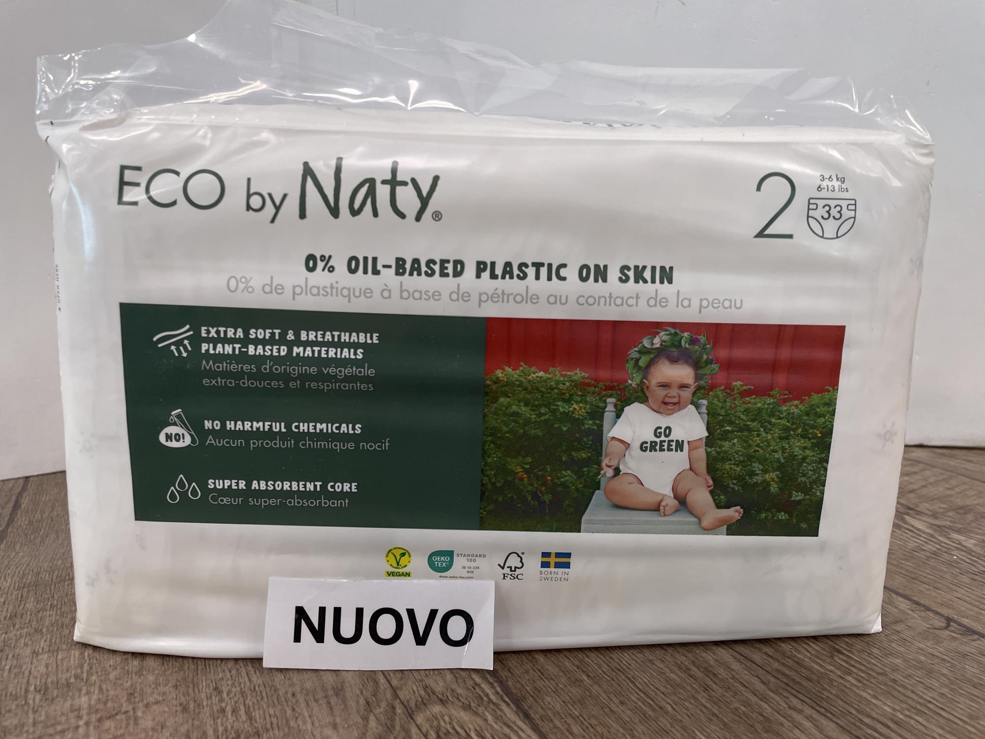 affare! pacco pannolini 3-6 Kg ecologici  eco by naty