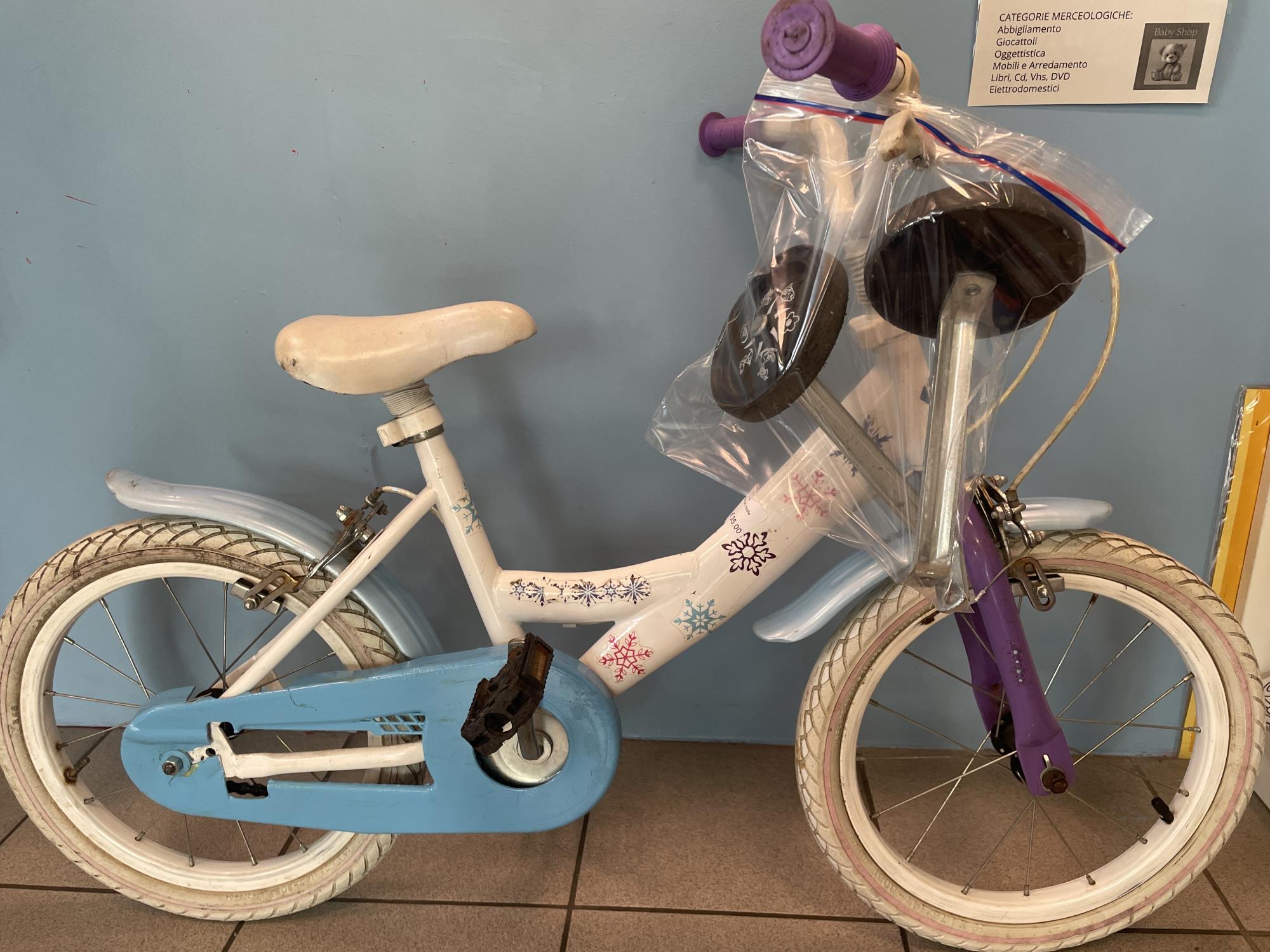 bici raggio 16 bimba con rotelle