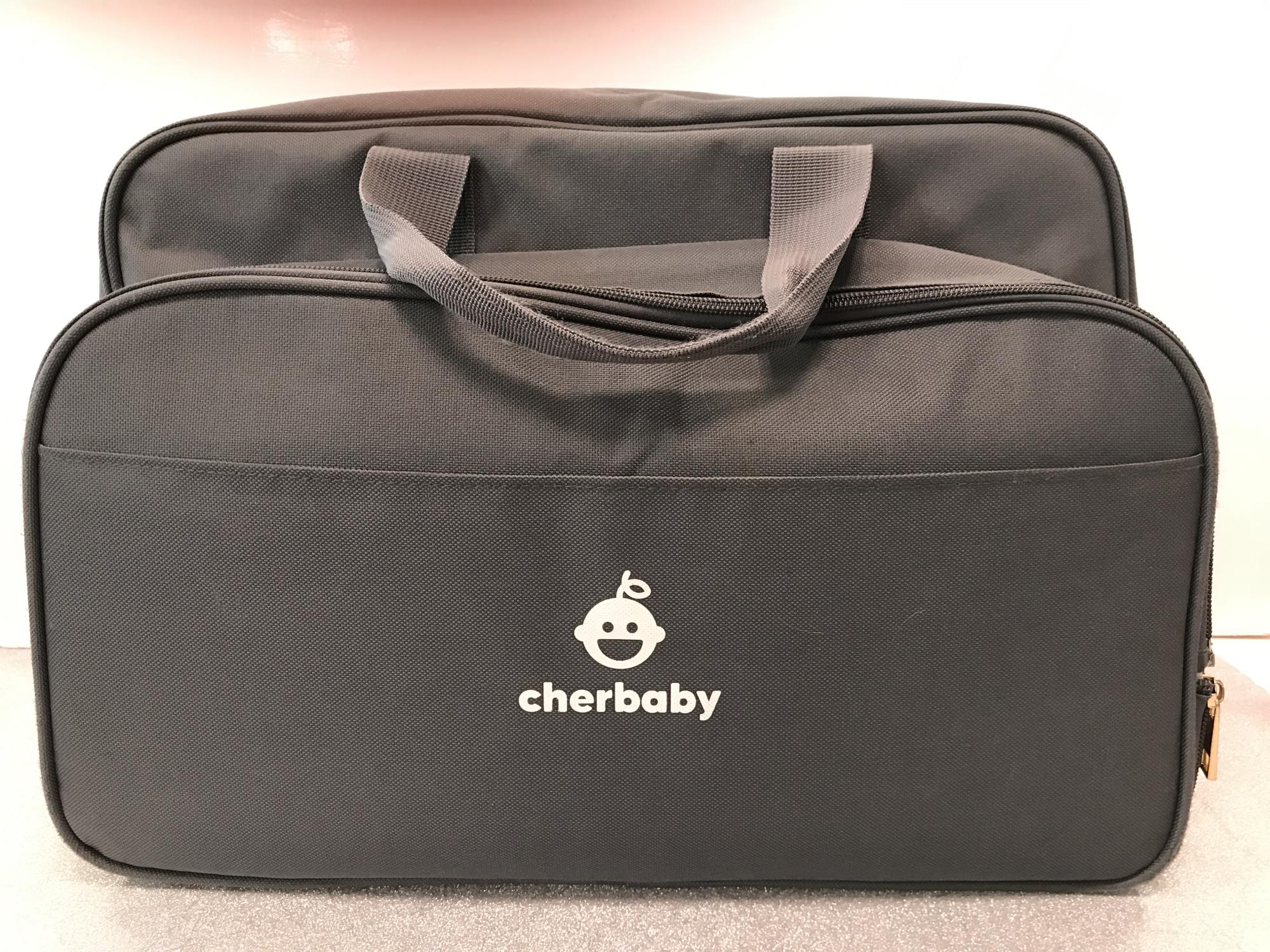 borsa fasciatoio in casa e da viaggio cherbaby con arco per giochi - lettino campeggio