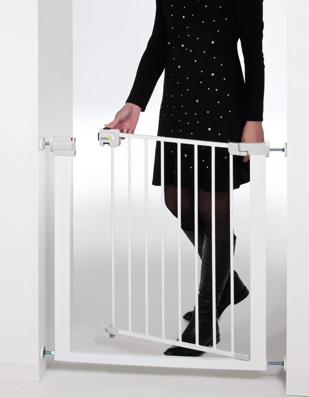 cancelletto di sicurezza a pressione con prolunghe min 73 max 94 cm