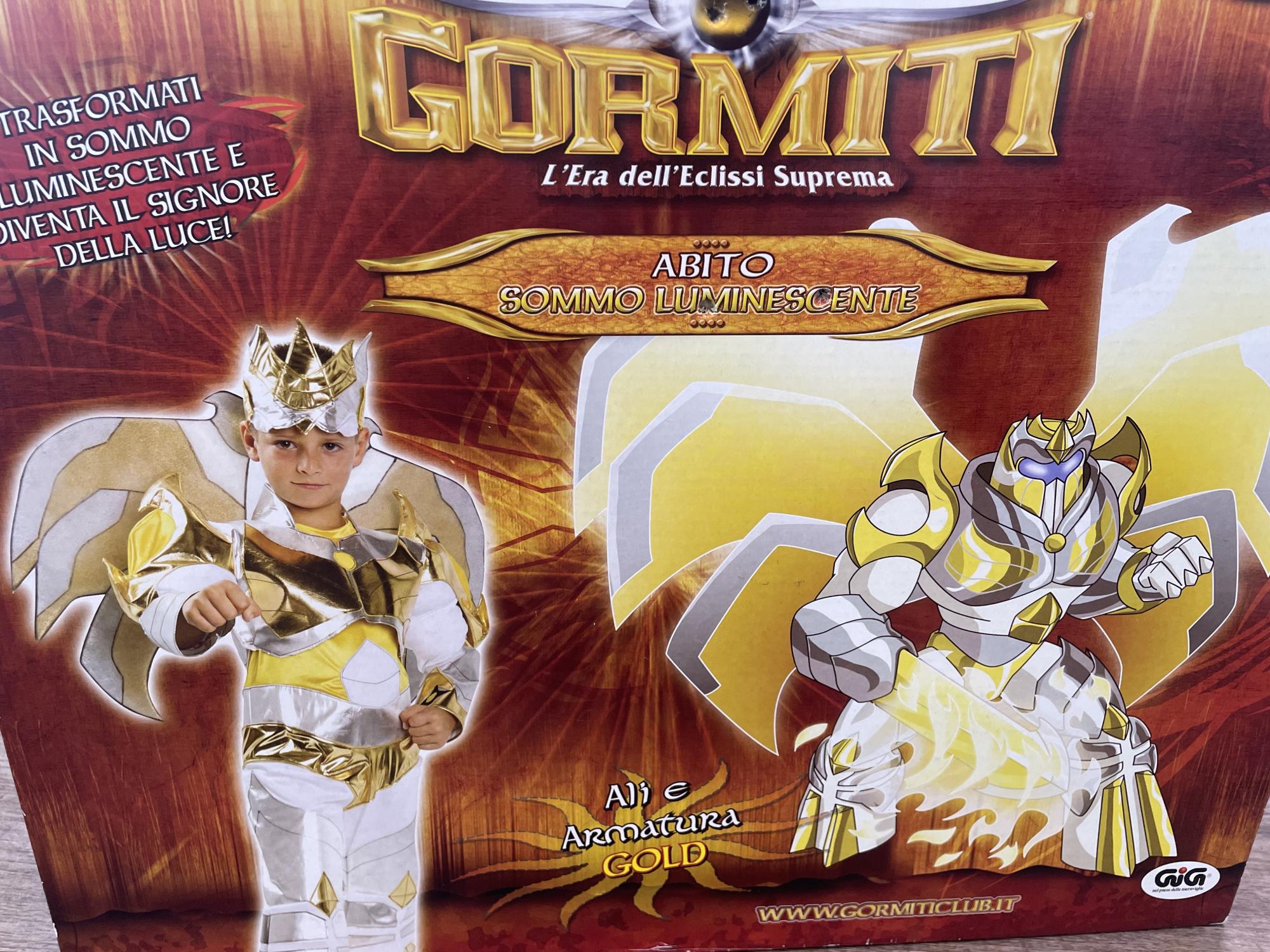 carnevale gormiti 9-10 anni bimbo