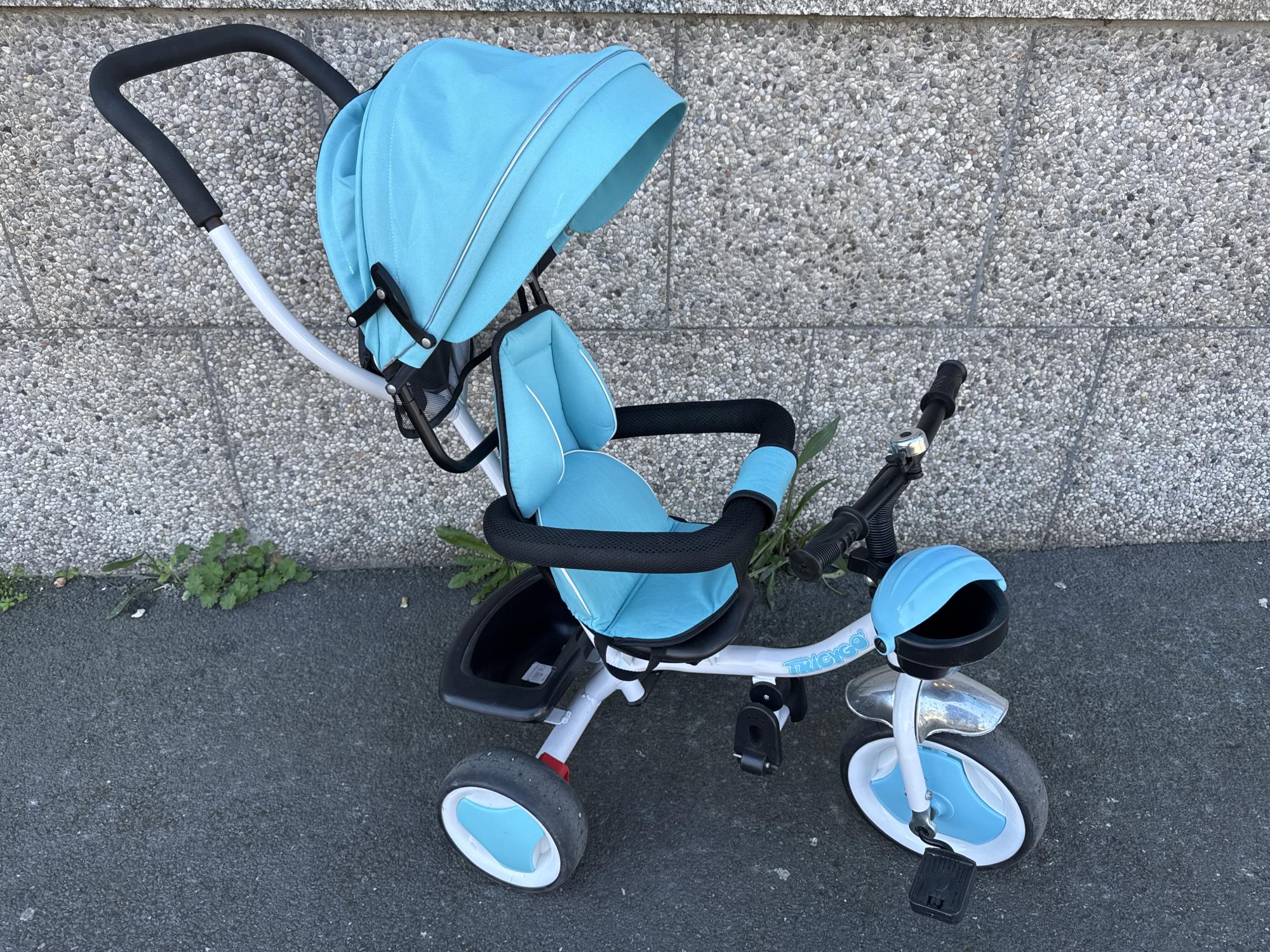 cavalcabile tricyclo con asta  - segue la crescita del bimbo