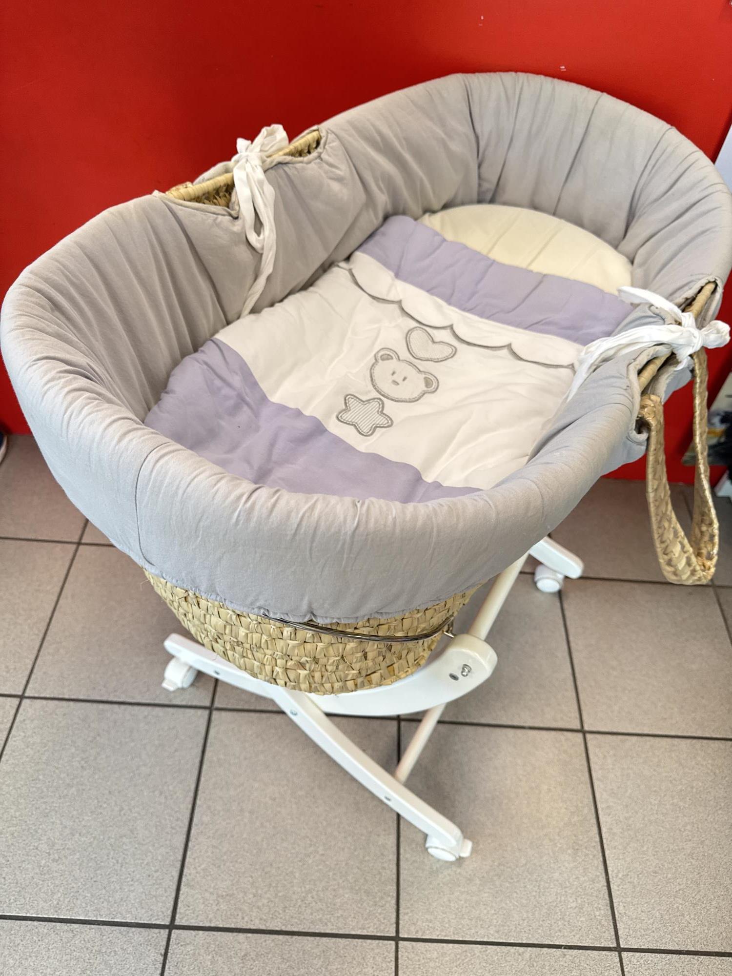 culla cesta PALI primi mesi con materasso e copertina