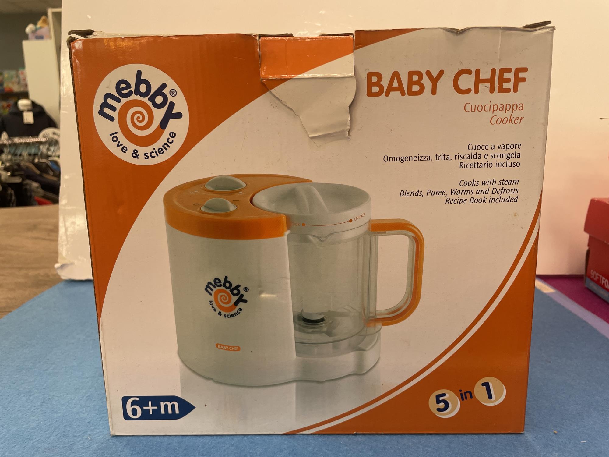 cuocipappa mebby omogenizza e cuoce a vapote tutto in uno
