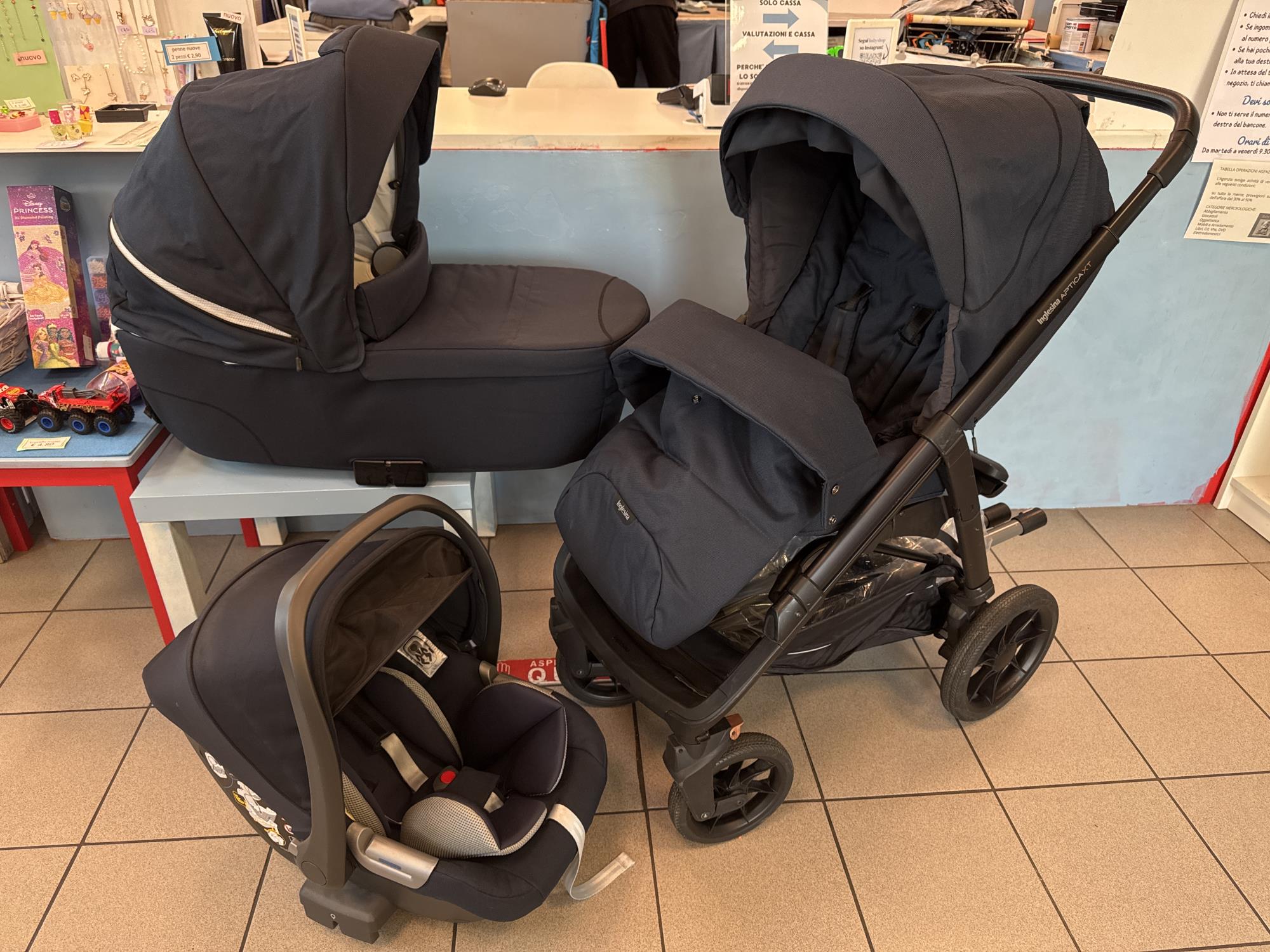 duo utilizzabile a trio inglesina aptica xt