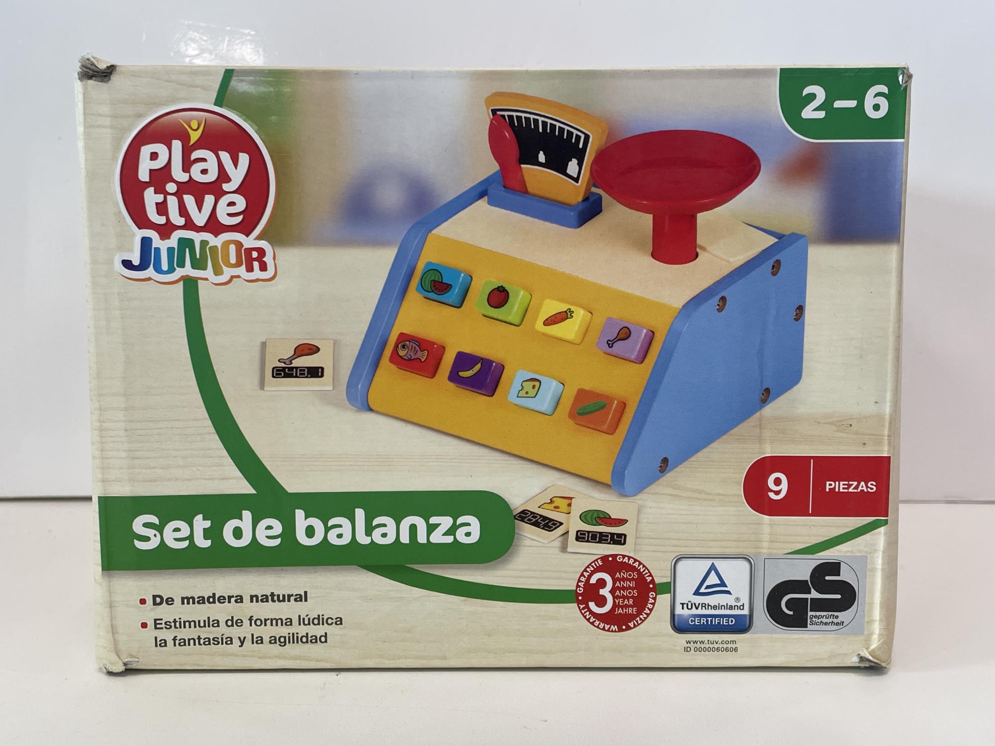 gioco legno bilancia fruttivendolo