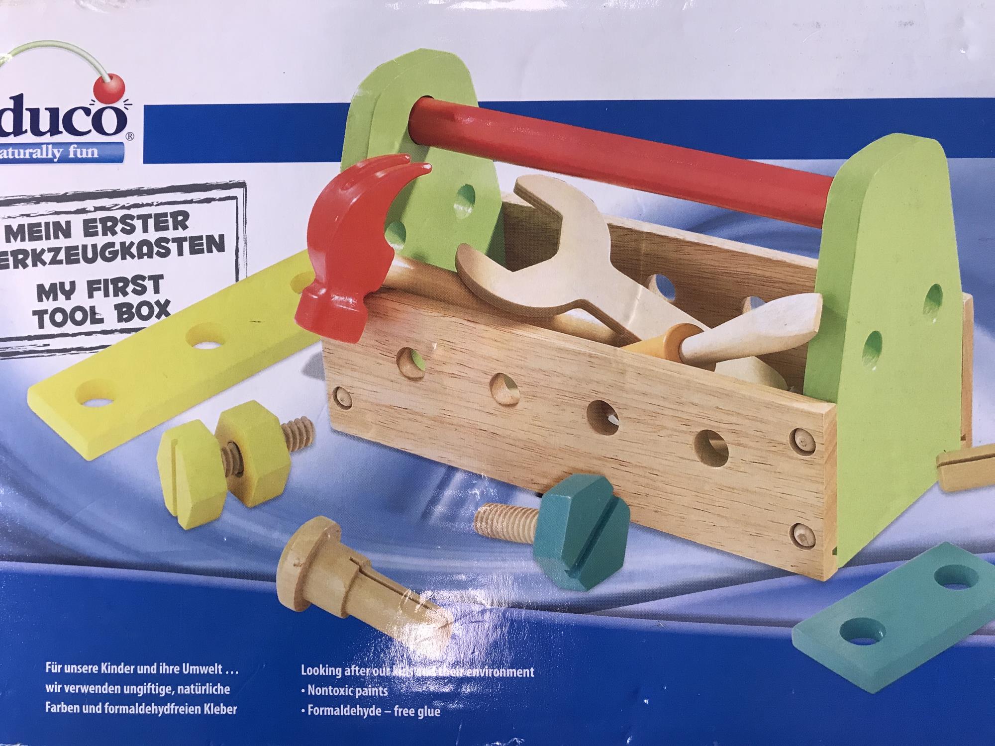 gioco legno cassetta degli attrezzi