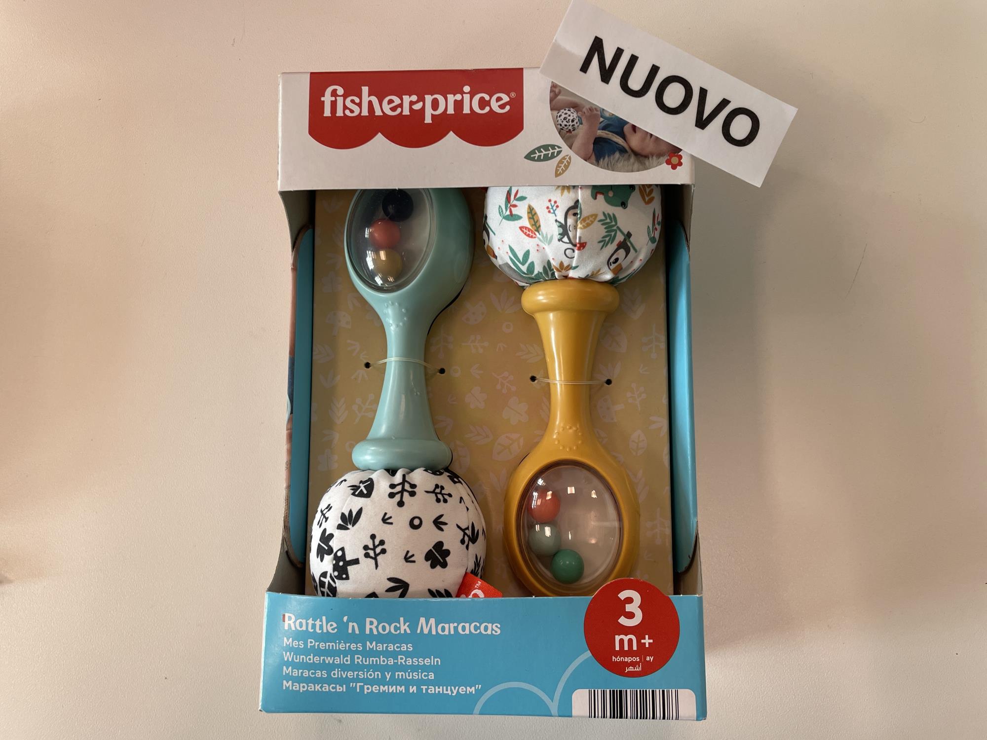 gioco nuovo fisher price maracas morbide bebè