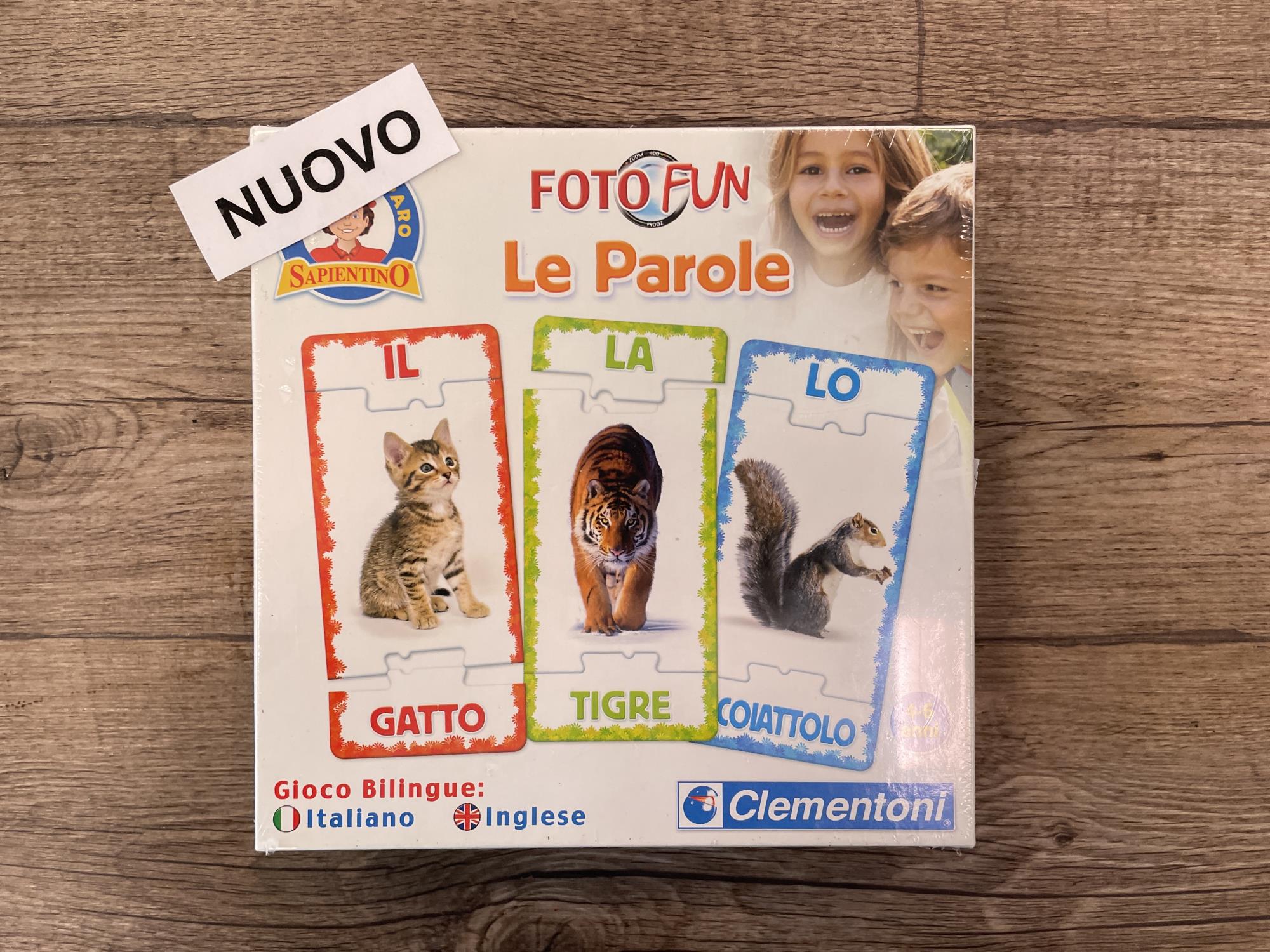 gioco nuovo sapientino puzzle e parole animali