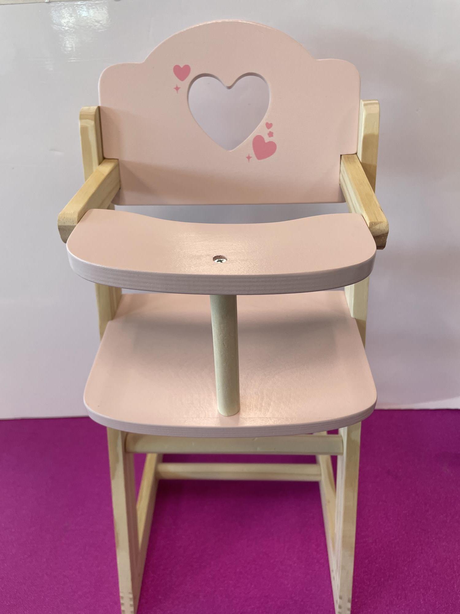 gioco seggiolone pappa legno per le bambole