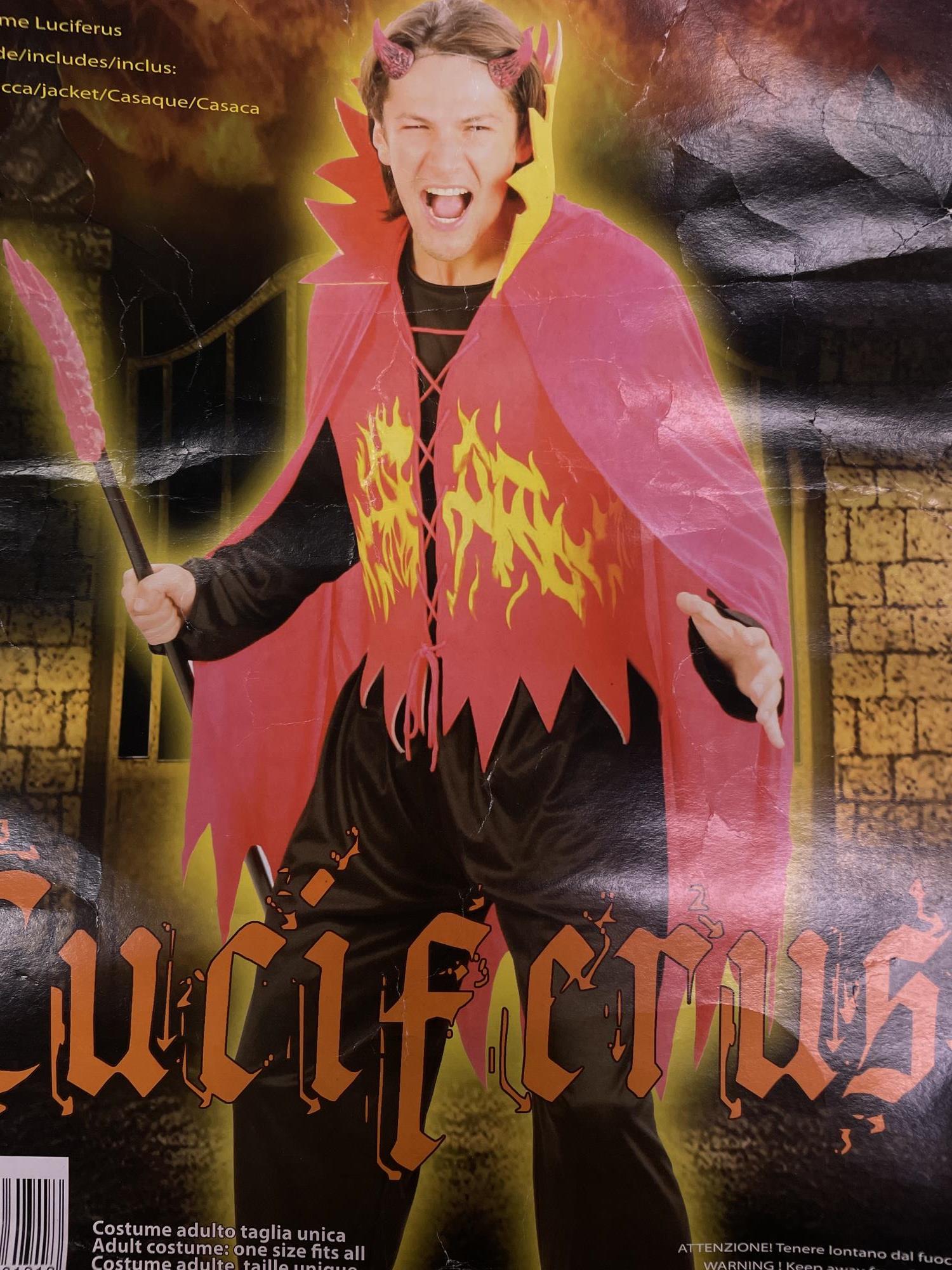 halloween diavolo ragazzo bimbo + 14 anni