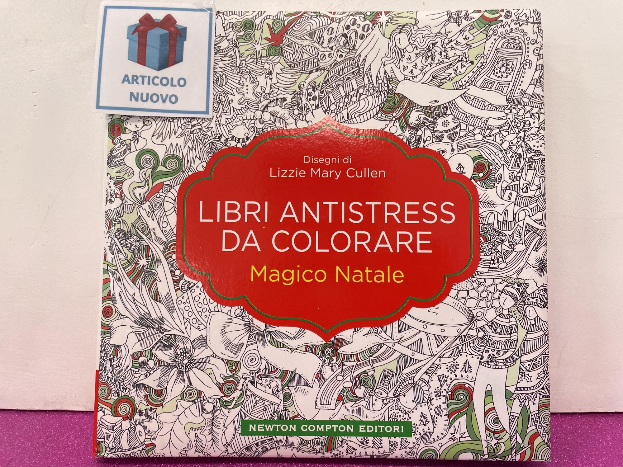 libro nuovo album da colorare natalizio anti stress