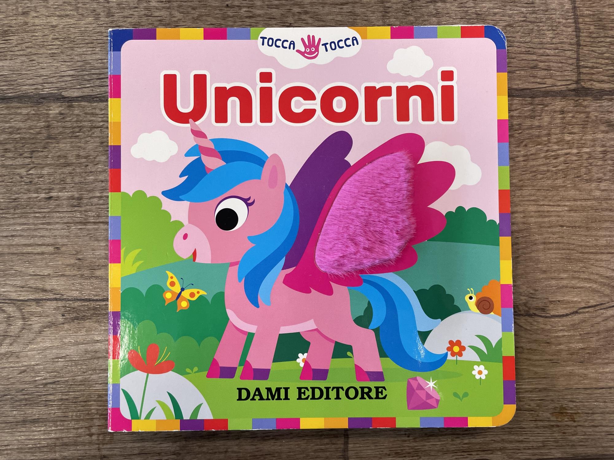 libro tocca e senti unicorni