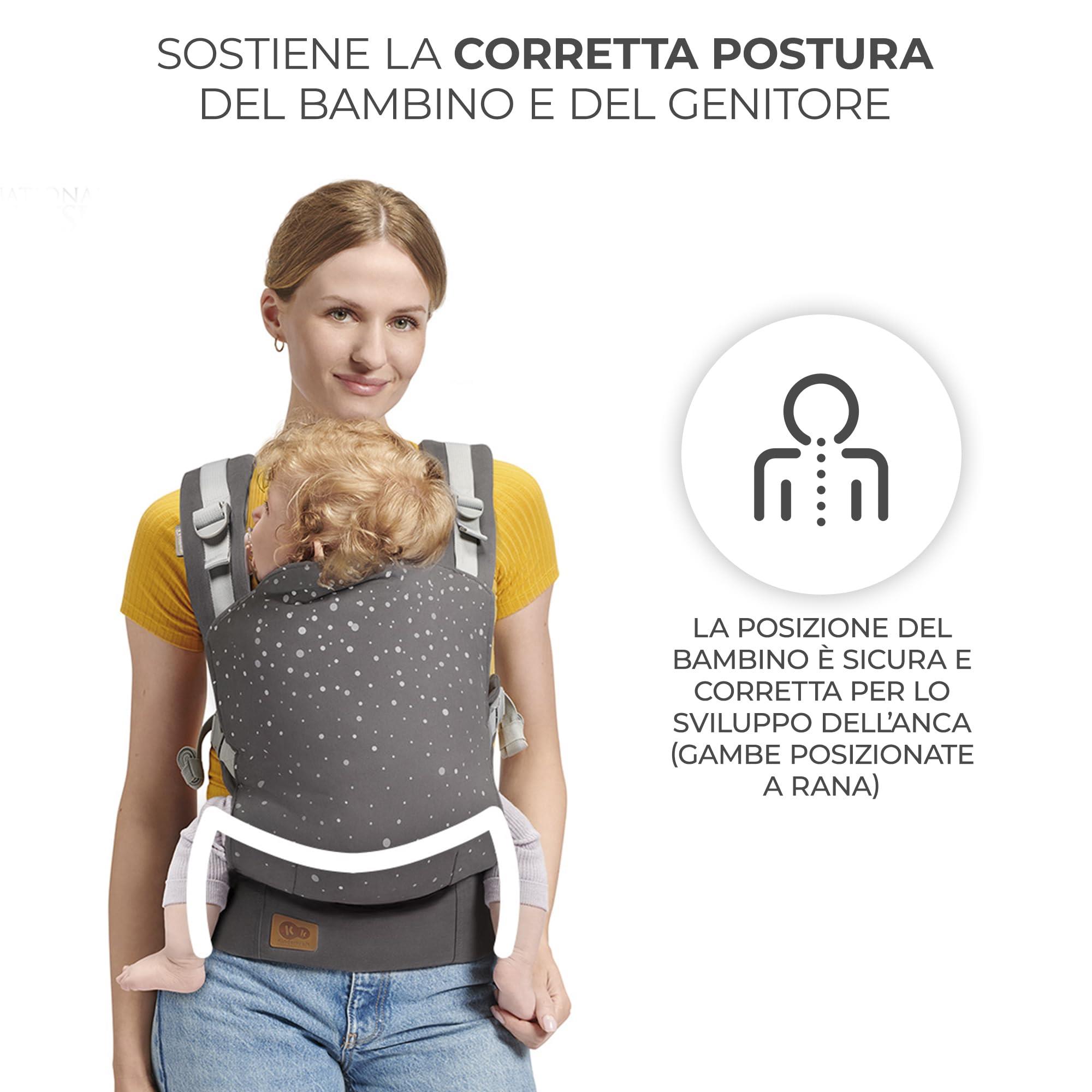 marsupio ergonomico NINO max 20 kg anche dietro come zaino