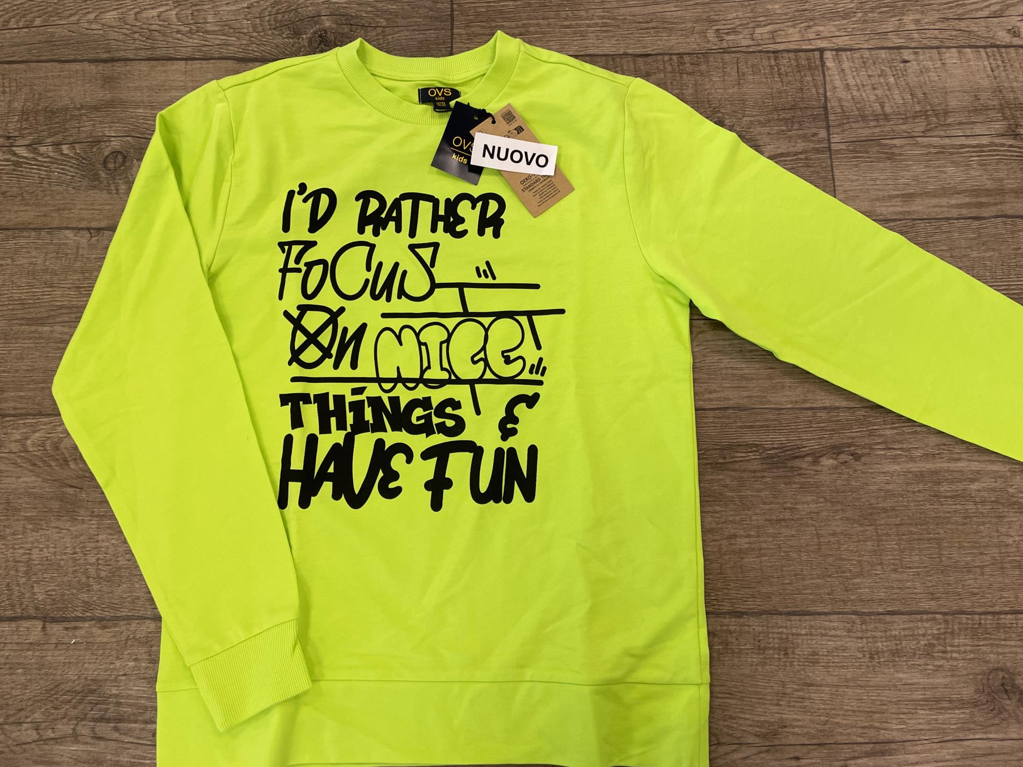 nuova - felpa anni 12/13 bimbo