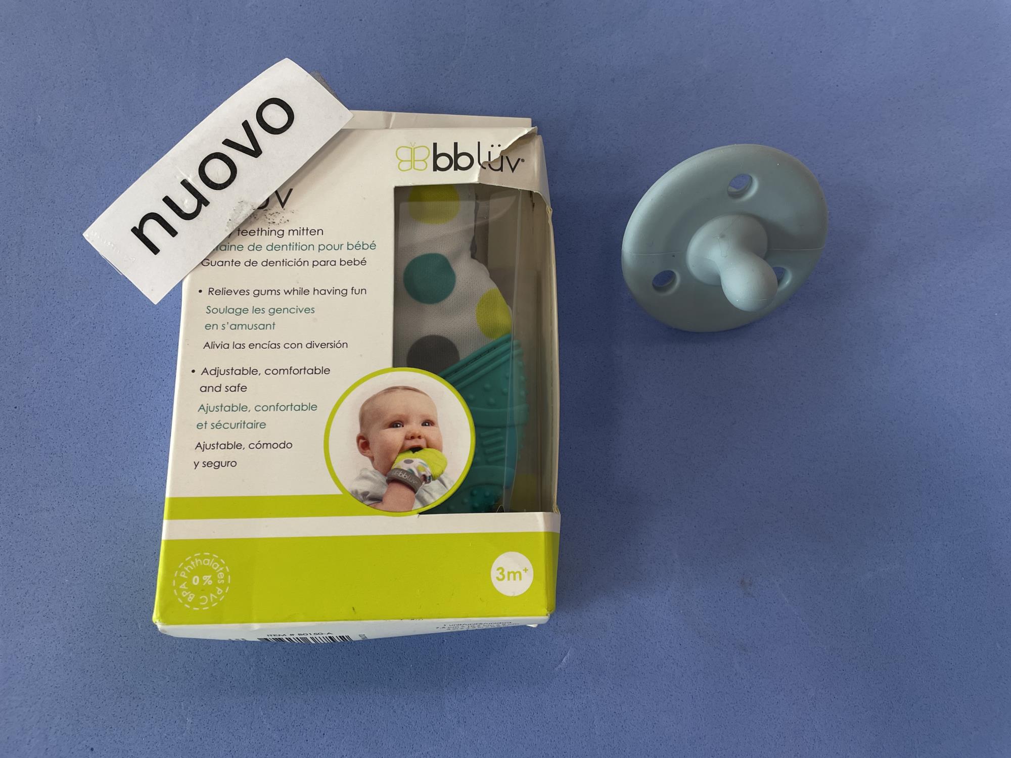 nuovi - guanto + ciuccio tutto per dentizione