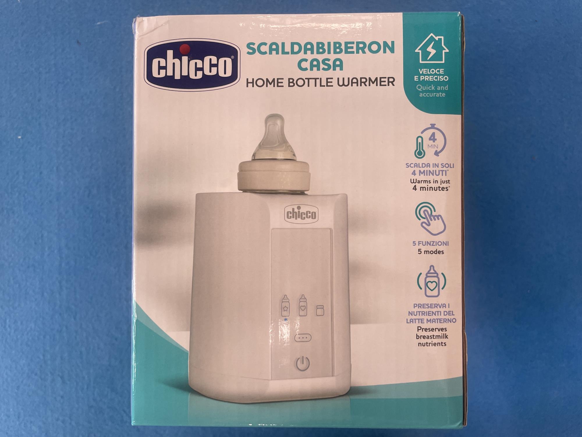 nuovo scaldabiberon  e pappa chicco - ideale in viaggio e fuori casa