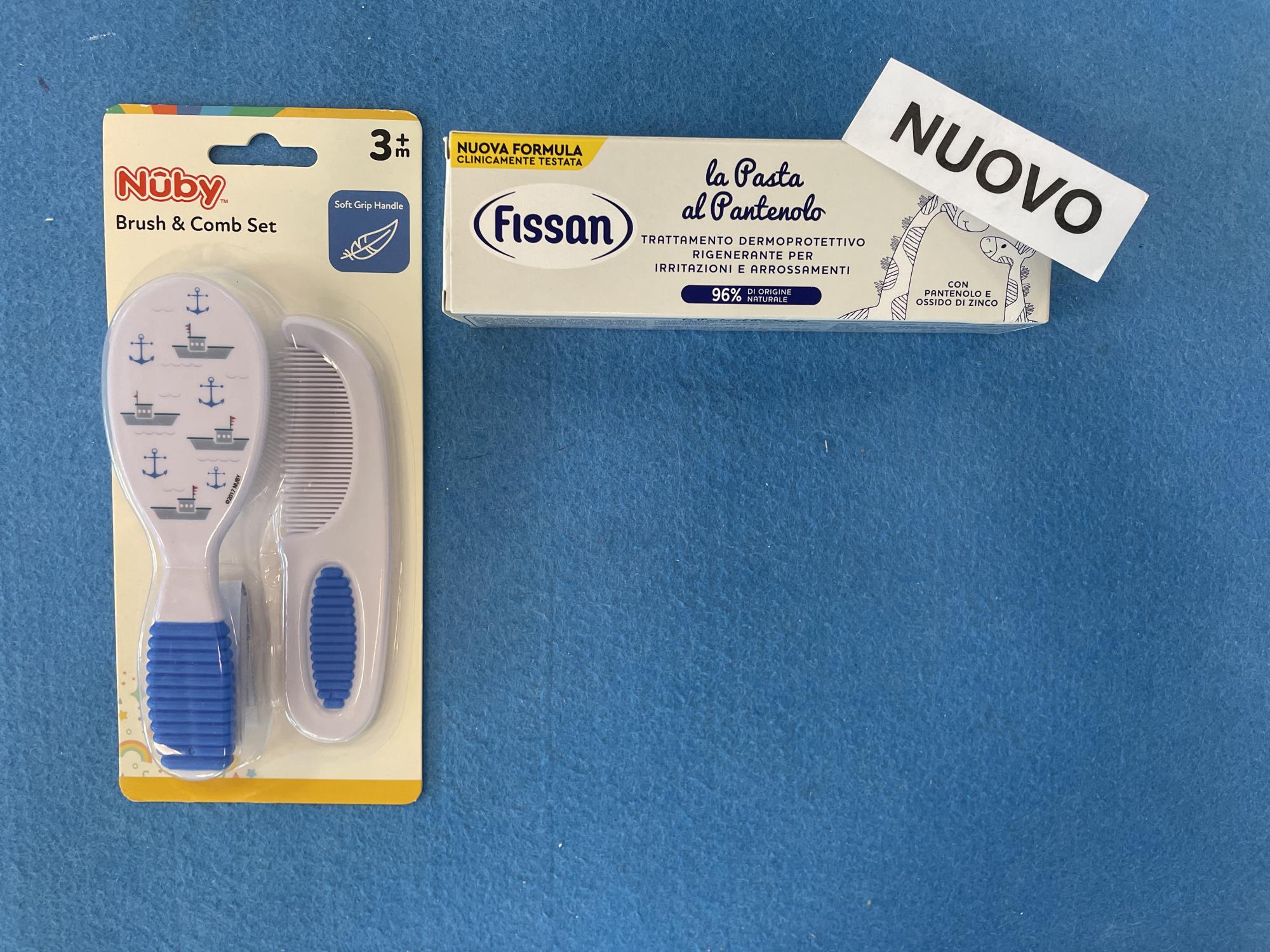 nuovo set spazzola pettine e pasta per il cambio