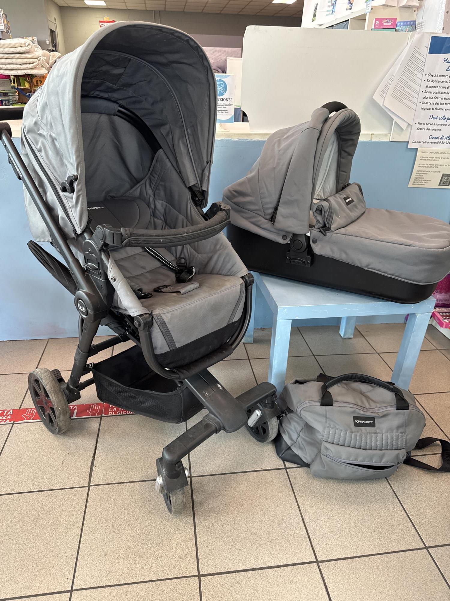 passeggino e carrozzina foppapedretti utilizzabile come trio