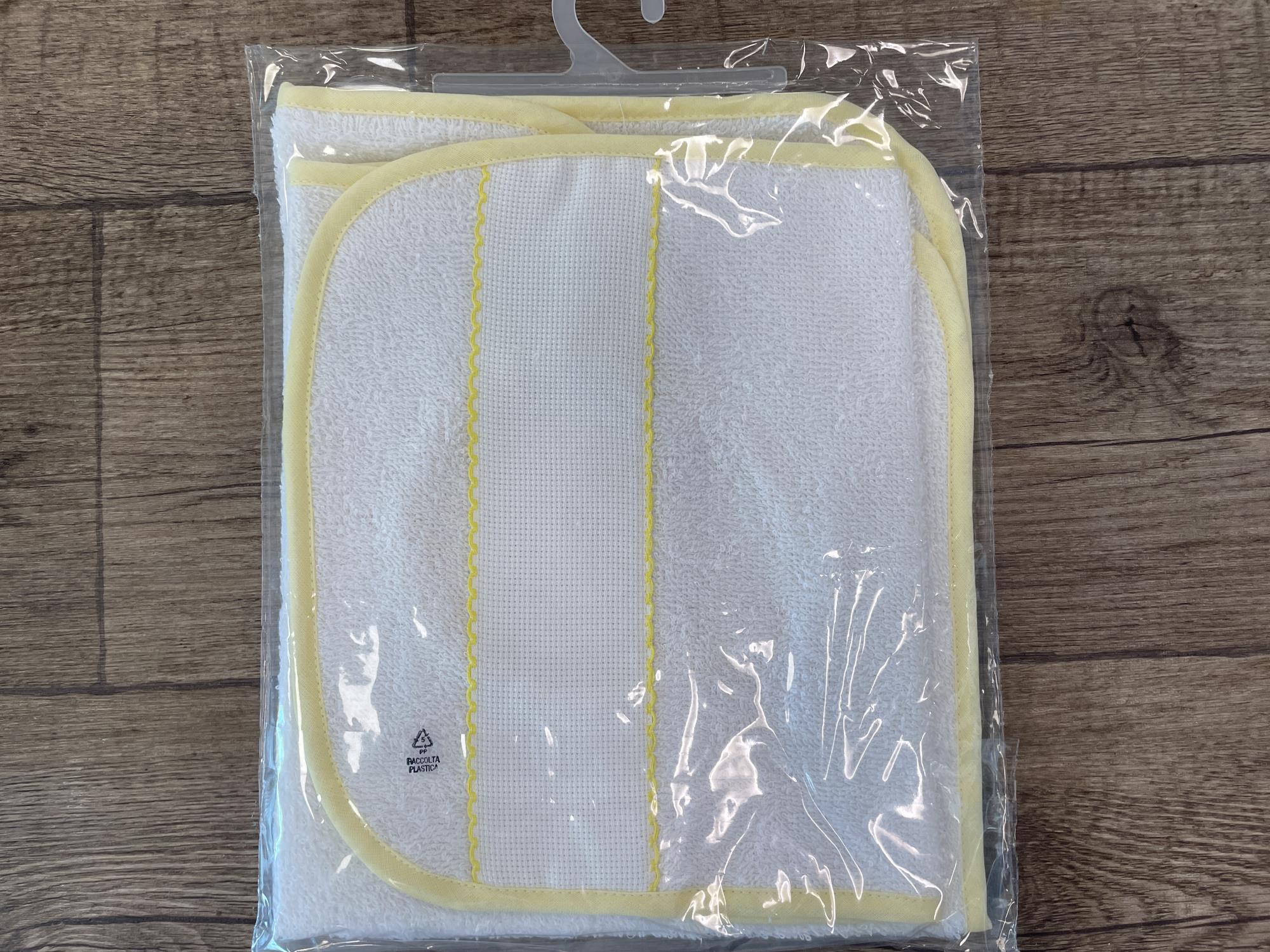 set nuovo per scuola materna asilo asciugamano e bavaglia con elastico ricamabili in cotone