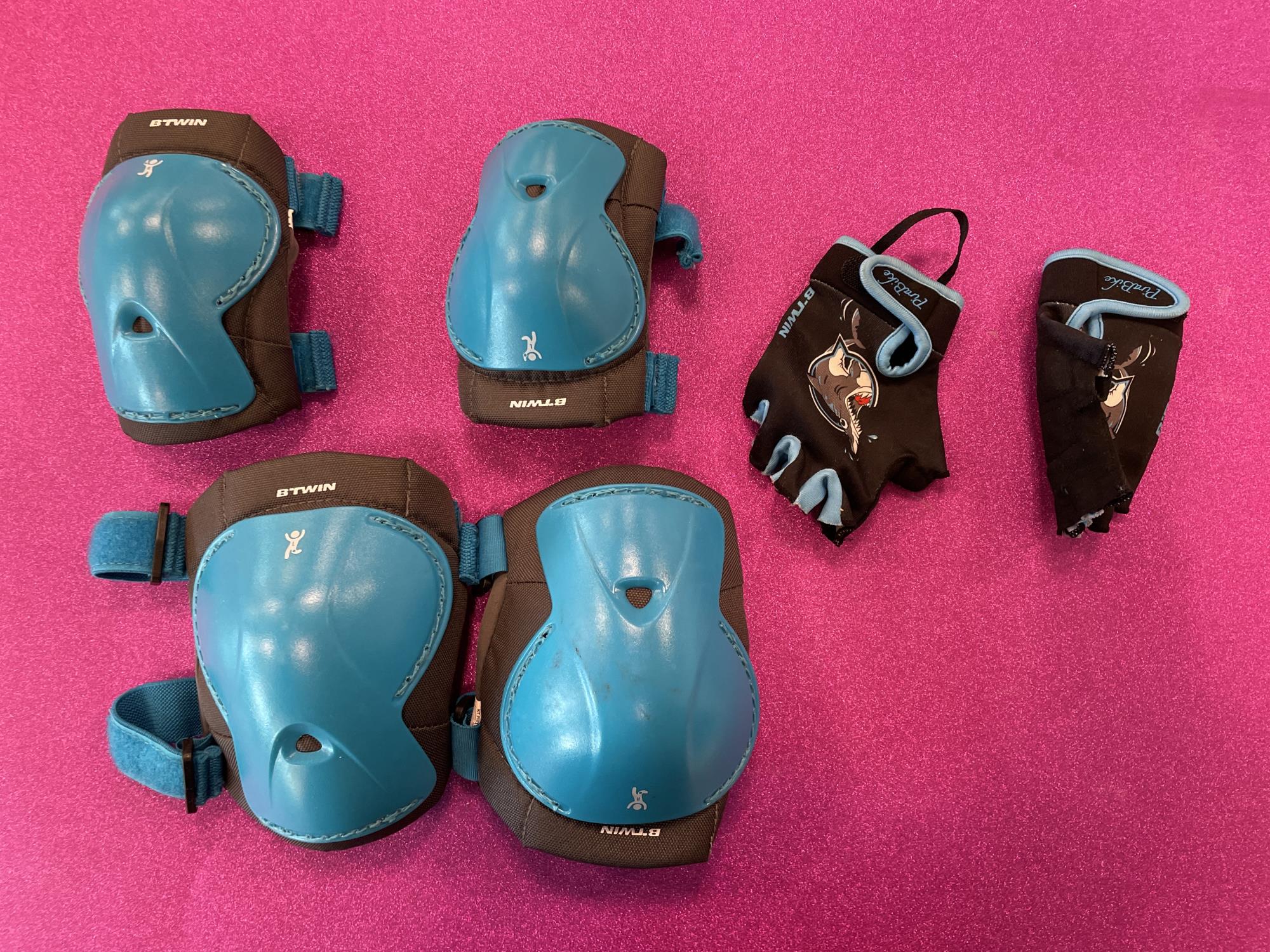 set protezioni pattini bici bimbo