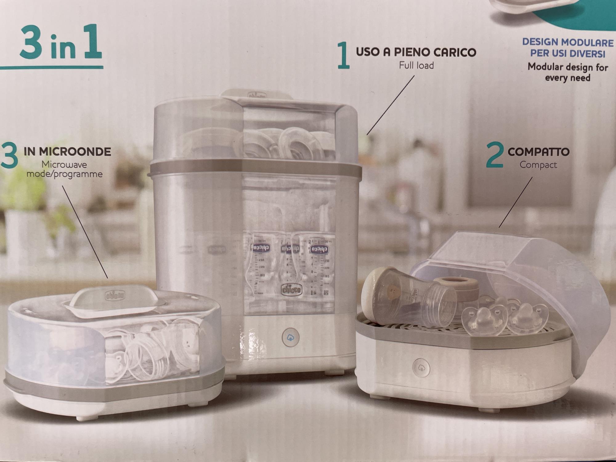sterilizzatore a vapore chicco 3 in 1