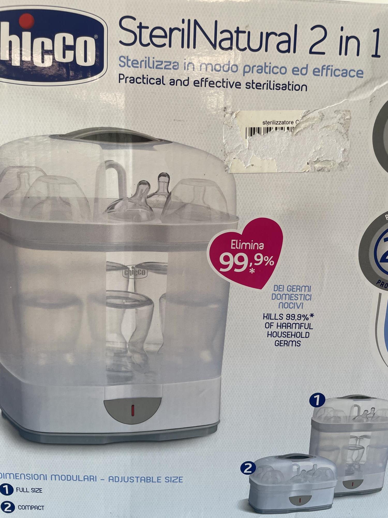 sterilizzatore chicco a vapore