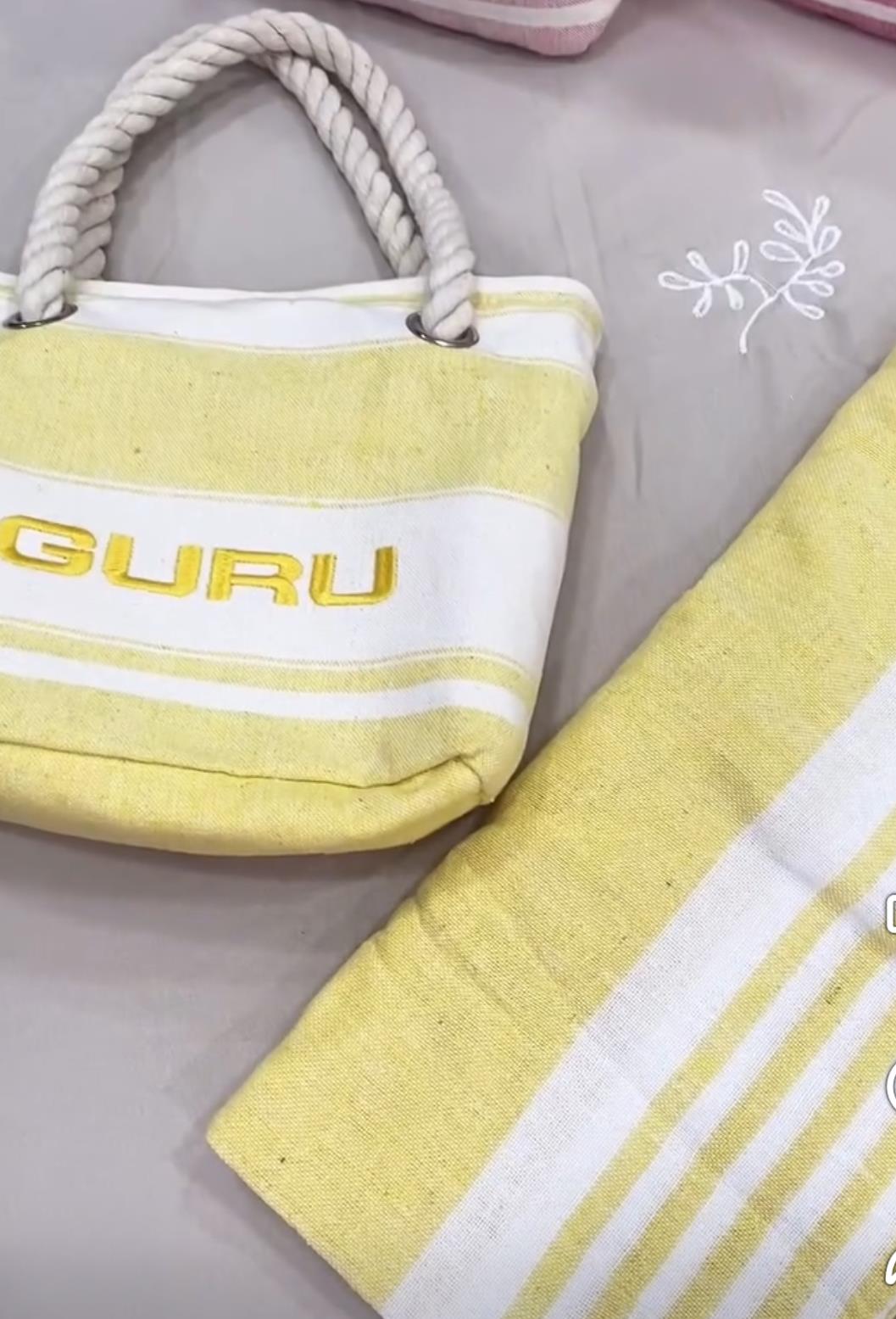 telo mare GURU ragazza + borsa spiaggia