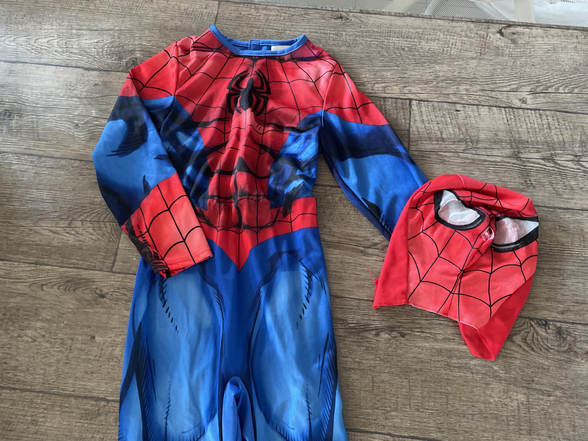 travestimento spiderman anni 7/8 carnevale