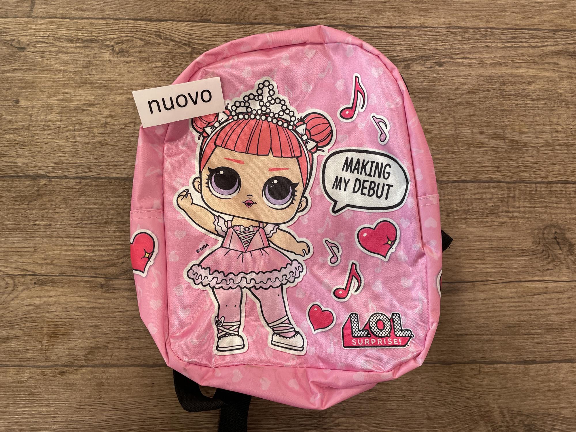 zaino nuovo lol bimba asilo