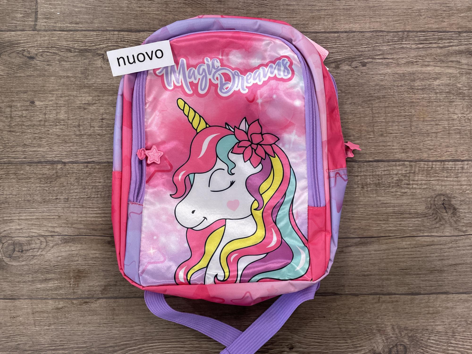 zaino nuovo unicorni bimba asilo