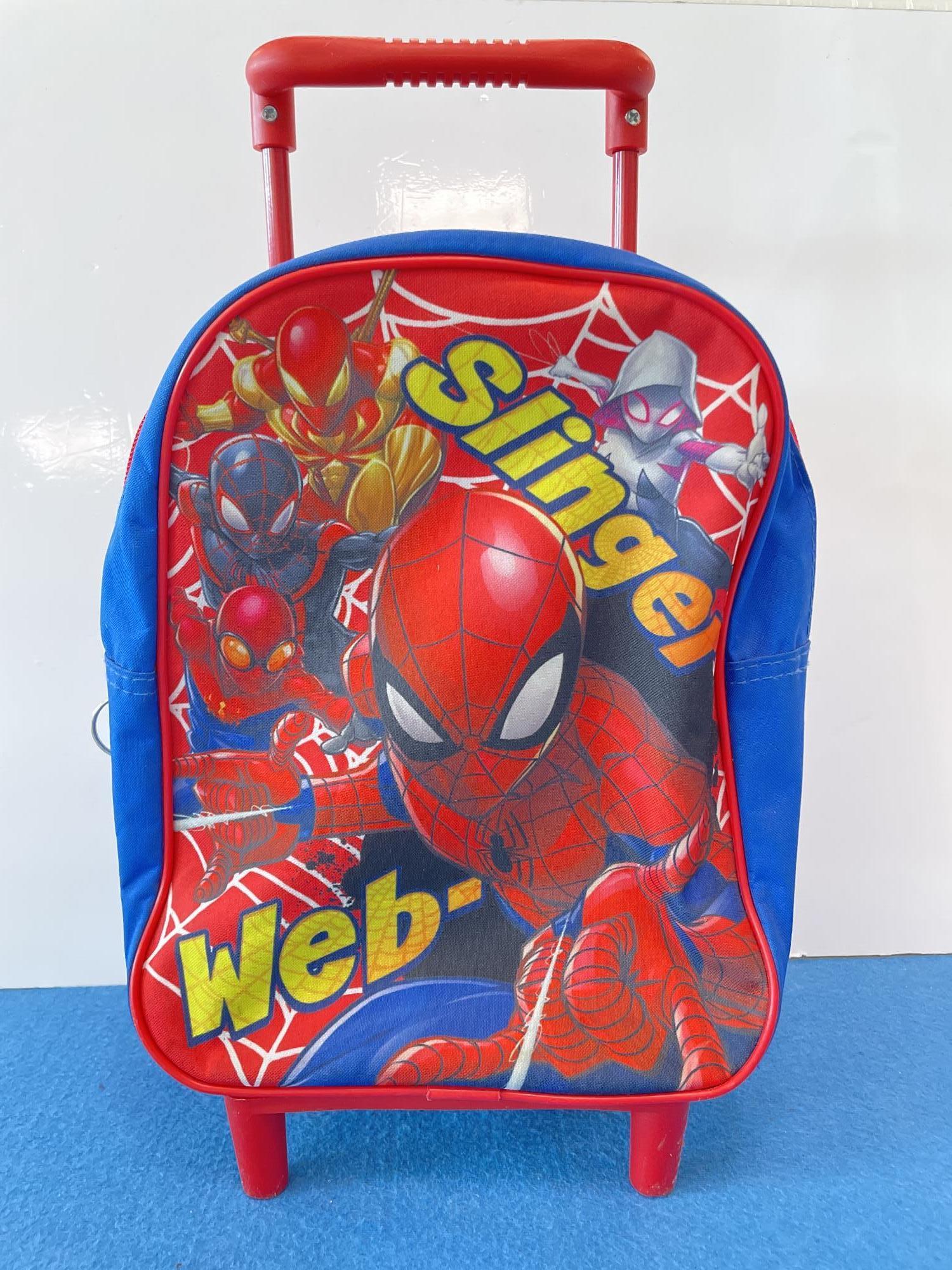 zaino scuola materba asilo trolley spiderman