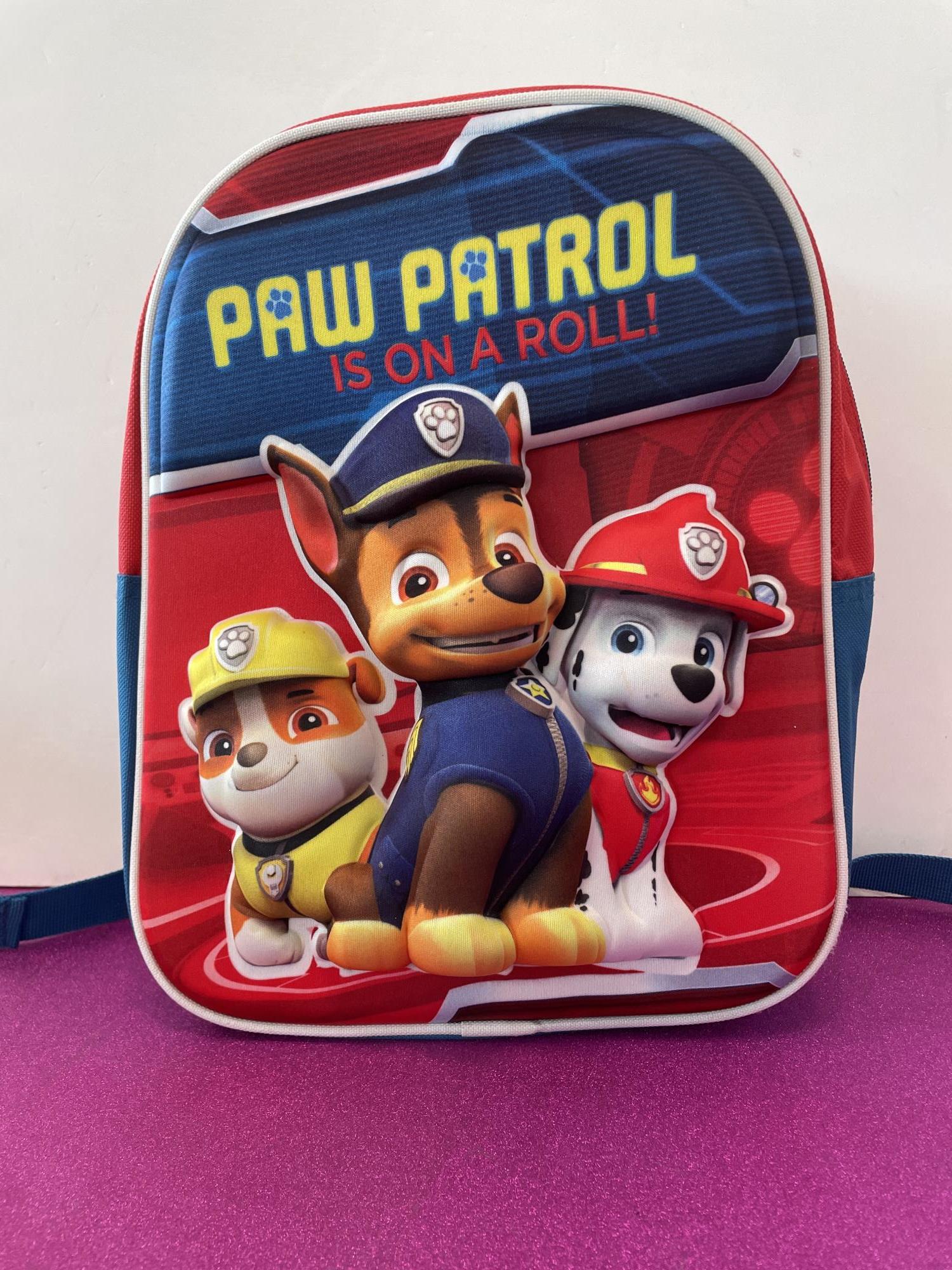 zaino scuola materna asilo paw patrol